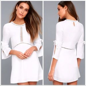 LuLu’s Los Angeles On the Go White Sheath Dress